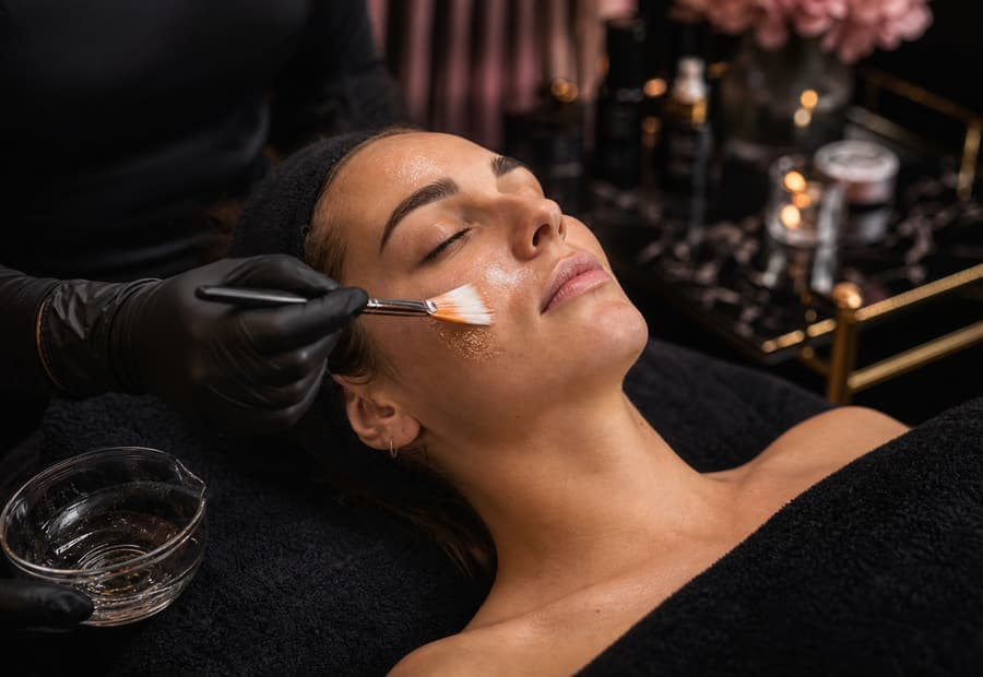 Chemical peel editorial photo